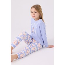 Arnetta Kız Çocuk Uzun Kol Pijama Takım AR3097 Lila
