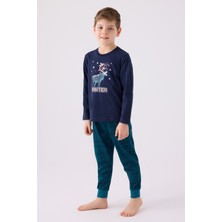 Arnetta Erkek Çocuk Lacivert Pijama Takımı