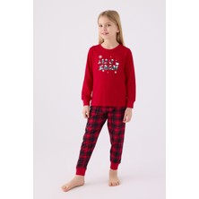 Arnetta Kız Çocuk Kırmızı Pijama Takımı