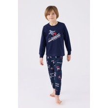 Rolypoly Erkek Çocuk Lacivert Pijama Takımı
