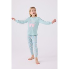 Rolypoly Kız Çocuk Mavi Pijama Takımı