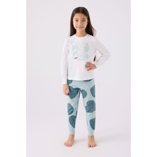 Rolypoly Kız Çocuk Mavi Pijama Takımı