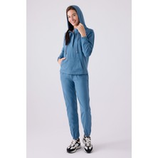 Pıerre Cardın Kadın Uzun Kol Pijama Takım PC8924 Indigo
