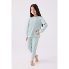 Rolypoly Kız Çocuk Mavi Pijama Takımı