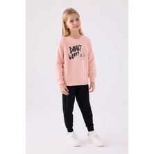 Rolypoly Kız Çocuk Pembe Eşofman Takımı