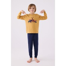 Rolypoly Erkek Çocuk Sarı Uzun Kol Pijama Takım