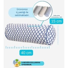 Dalisa Iceberg Silindir Soğuk Yastık, Oeko-Tex Sertifikalı Çok Amaçlı Destek Yastığı, 3D Örme Boyun Rulosu