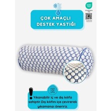 Dalisa Iceberg Silindir Soğuk Yastık, Oeko-Tex Sertifikalı Çok Amaçlı Destek Yastığı, 3D Örme Boyun Rulosu
