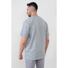 John Borners Açık Gri Erkek Extra Positive Baskılı Regular Kesim T-Shirt