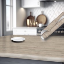Dekoros Ahşap Görünümlü Yapışkanlı Folyo, Su Geçirmez, Isıya Dayanıklı, Banyo, Yatak Odası, Mutfak Için Ev Dekoru, Dolap Yapışkanı, Duvar ve Mobilya Kaplama Folyosu, Kendinden Yapışkanlı Folyolar