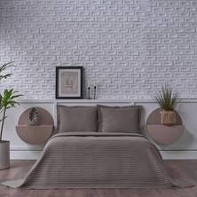 Doqu Home Otto Yatak Örtüsü Tek Kişilik - Koyu Gri