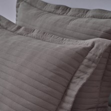 Doqu Home Otto Yatak Örtüsü Tek Kişilik - Koyu Gri