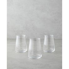 English Home Sense Kristalin 3'lü Bardak 400 ml Şeffaf