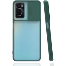 Tasopay Oppo A76 Uyumlu Kılıf Kaydırarak Açılıp Kapanabilen Lens Koruyucu Darbe Korumalı Sağlam Tpu Yapı Kenar Kısımları Renkli Cover