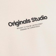 Jack & Jones Büyük Beden Logo Baskili Bisiklet Yaka Sweatshirt - Vesterbro