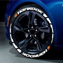 Bombtire Motosiklet & Araç Hankook Lastik Yazısı Sticker Arma 16 Adet 2.5 cm Yeni Model Ürün Bombtire