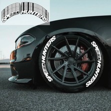 Bombtire Speedhunters Beyaz Kalıcı Lastik Yazısı Speedhunters Sticker 8 Kit