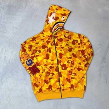 Koflandy Unisex Pubg Bape x Shark Hoodie - Sarı