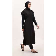 Zey&Ka Butik Kroplu Uzun Nanotex Tesettür Mayo