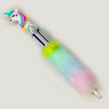 Miniso Tüy Yumağı Unicorn 6 Renk Yazan Kalem