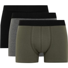 DeFacto Regular Fit 3'lü Boxer M9091AZ24SM