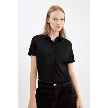 DeFacto Fitted Bürümcük Kısa Kollu Gömlek D4520AX24HS