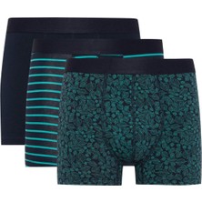 DeFacto Regular Fit 3'lü Boxer Çizgili Desen ile Erkekler İçin Konforlu Seçim