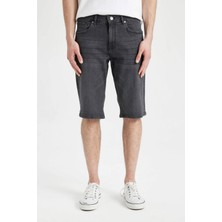 DeFacto Regular Fit Jean Bermuda Şort A4804AX24SM