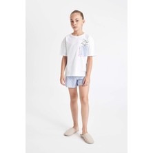 DeFacto Kız Çocuk Disney Dumbo Pijama Takımı Kısa Kollu Üst Şort C8518A824SM