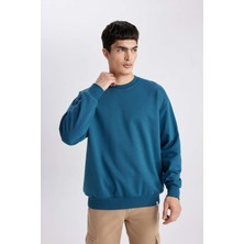 DeFacto Oversize Fit Bisiklet Yaka Basic Sweatshirt T5139AZ24SP