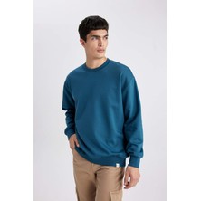 DeFacto Oversize Fit Bisiklet Yaka Basic Sweatshirt T5139AZ24SP