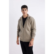 DeFacto Comfort Fit Dik Yaka Fermuarlı Sweatshirt A5276AX24SP