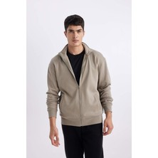 DeFacto Comfort Fit Dik Yaka Fermuarlı Sweatshirt A5276AX24SP