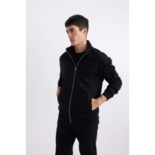 DeFacto Comfort Fit Dik Yaka Fermuarlı Sweatshirt A5276AX24SP