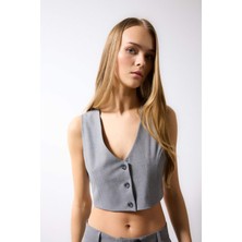 DeFacto Crop Blazer Yelek C2574AX24SP