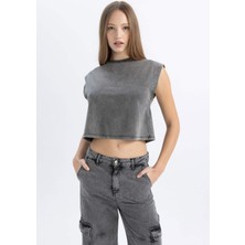DeFacto Loose Fit Yıkamalı Soluk Efektli Atlet C5016AX24SM