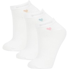 DeFacto Kadın Dikişsiz 3'lü Bambu Patik Çorap B6007AXNS