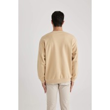 DeFacto Oversize Fit Bisiklet Yaka Basic Sweatshirt T5139AZ24SP