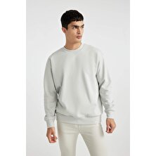 DeFacto Oversize Fit Bisiklet Yaka Basic Sweatshirt T5139AZ24SP