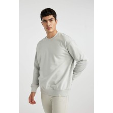 DeFacto Oversize Fit Bisiklet Yaka Basic Sweatshirt T5139AZ24SP