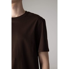 DeFacto New Regular Fit Bisiklet Yaka Basic Düz %100 Pamuk Kısa Kollu Tişört V7699AZ24SP