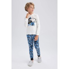 DeFacto Erkek Çocuk Snoopy Uzun Kollu Pijama Takımı A6730A823AU