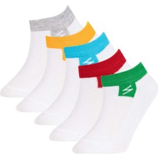 DeFacto Baskılı 5'li Pamuklu Patik Çorap Erkek Çocuk Z9985A6NS