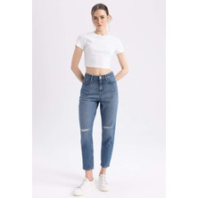 DeFacto Wiser Wash Mom Fit Jean %100 Pamuk Pantolon Z9722AZ23SP
