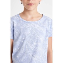 DeFacto Kız Çocuk Desenli Kısa Kollu Şortlu Pijama Takımı C8502A824SM