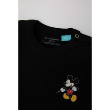 DeFacto Erkek Bebek Yeni Doğan Disney Mickey & Minnie Zarf Yaka Ribana 2'li Kısa Kollu Çıtçıtlı Body C6296A524SM