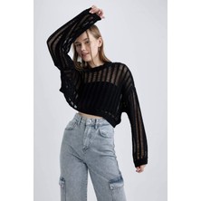 DeFacto Regular Fit Bisiklet Yaka Kazak B0887AX23AU