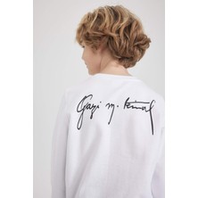 DeFacto Erkek Çocuk Atatürk Baskılı Beyaz Sweatshirt Z7680A623SP