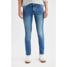 DeFacto Carlo Skinny Fit Ekstra Dar Kalıp Normal Bel Ekstra Dar Paça Jean Pantolon B4672AX24SP