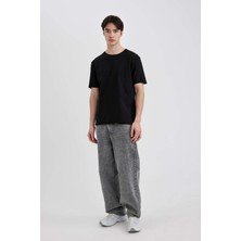 DeFacto Regular Fit Bisiklet Yaka Kısa Kollu Basic Düz Tişört B7755AX24SM